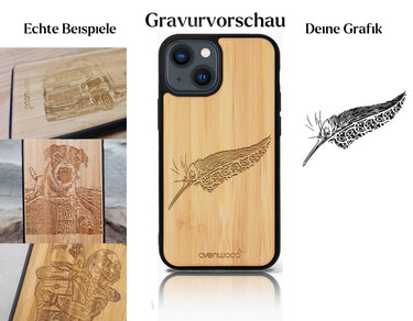 INDIVIDUELL iPhone 13 Mini Bambus-Kunststoff
